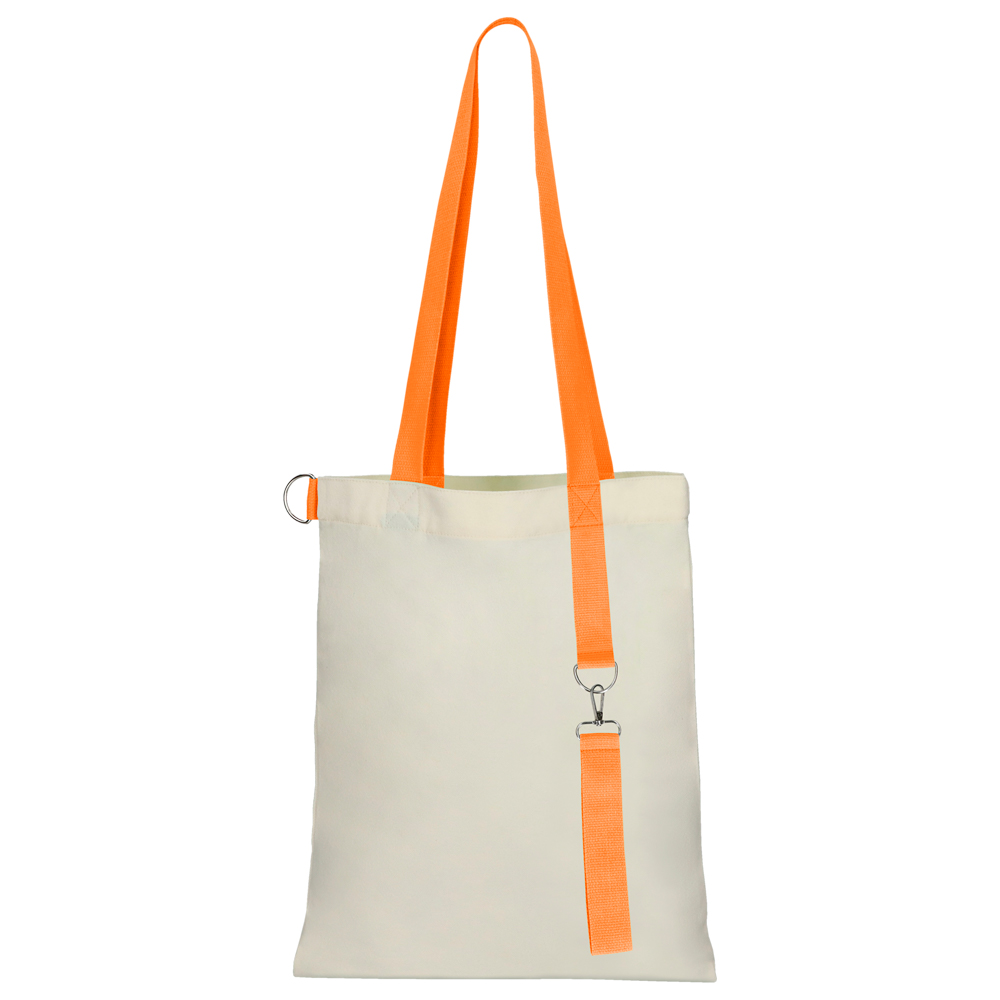 Сумка для покупок White GLOW 325 г/м² с ремувкой, оранжевая/оранжевая Сумка для покупок White GLOW 325 г/м² с ремувкой, оранжевая/оранжевая