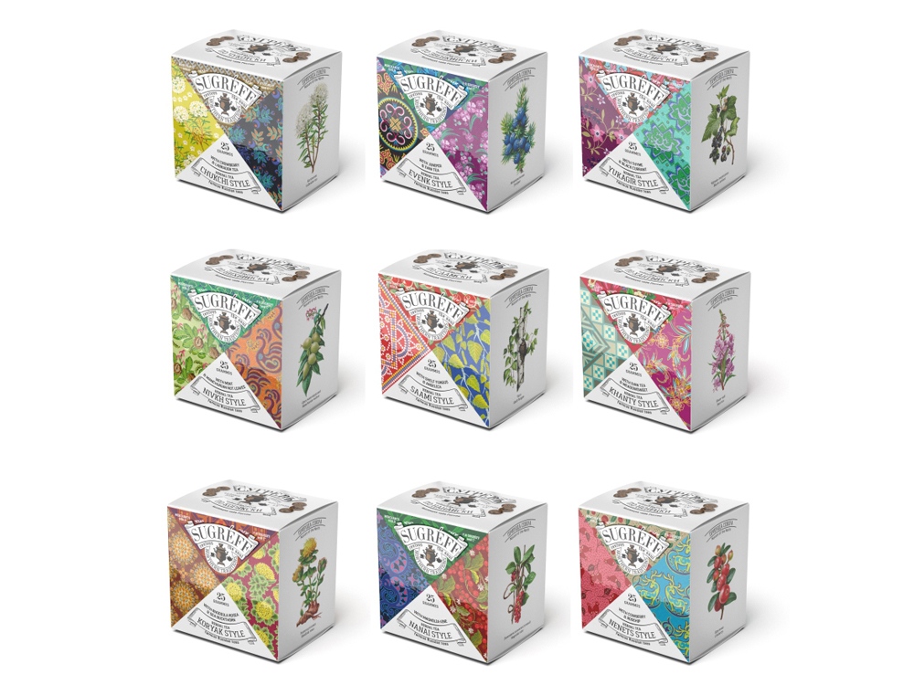 Подарочный набор c чаем Сокровища Севера в деревянной шкатулке