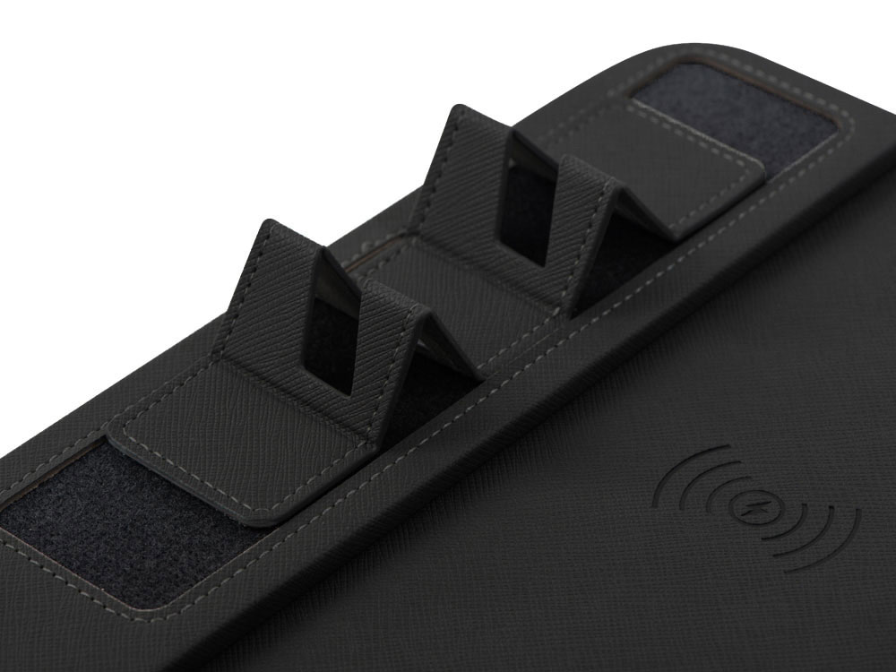 Многофункциональный коврик для мыши Multi Pad с беспроводной зарядкой и LCD экраном, 10 Вт, серый