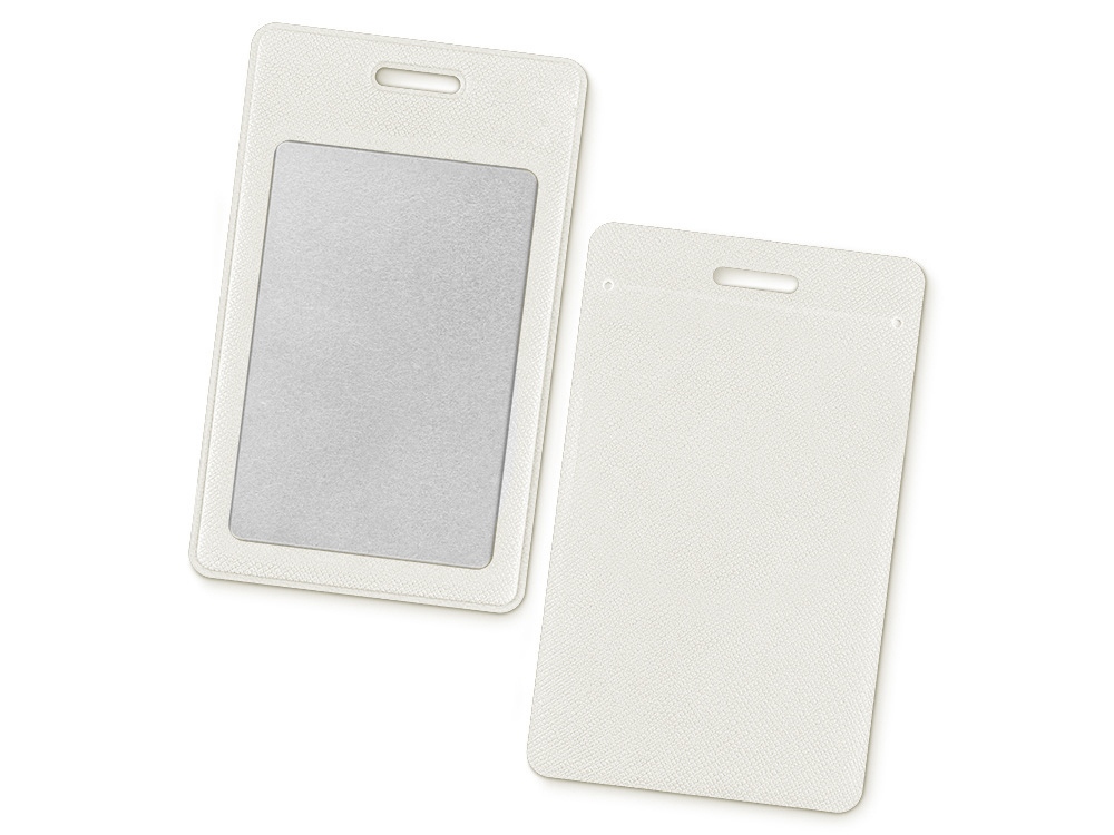 Вертикальный карман из экококожи для карты Favor, белый