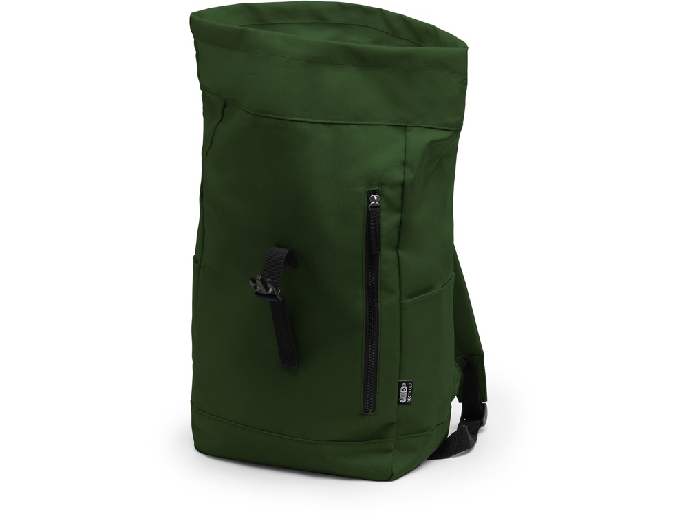 Рюкзак из RPET полиэстера DRONTE, темно-зеленый Рюкзак из RPET полиэстера DRONTE, темно-зеленый