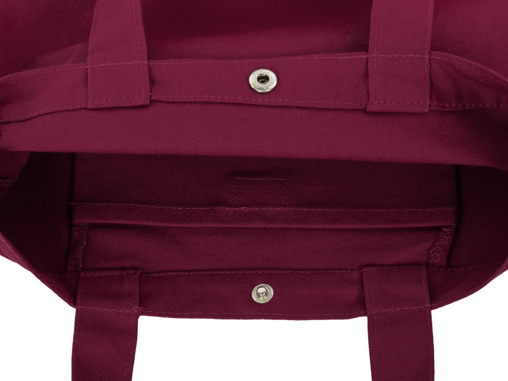 Сумка Helfer из хлопка на кнопке с регулирующейся лямкой, бордовый