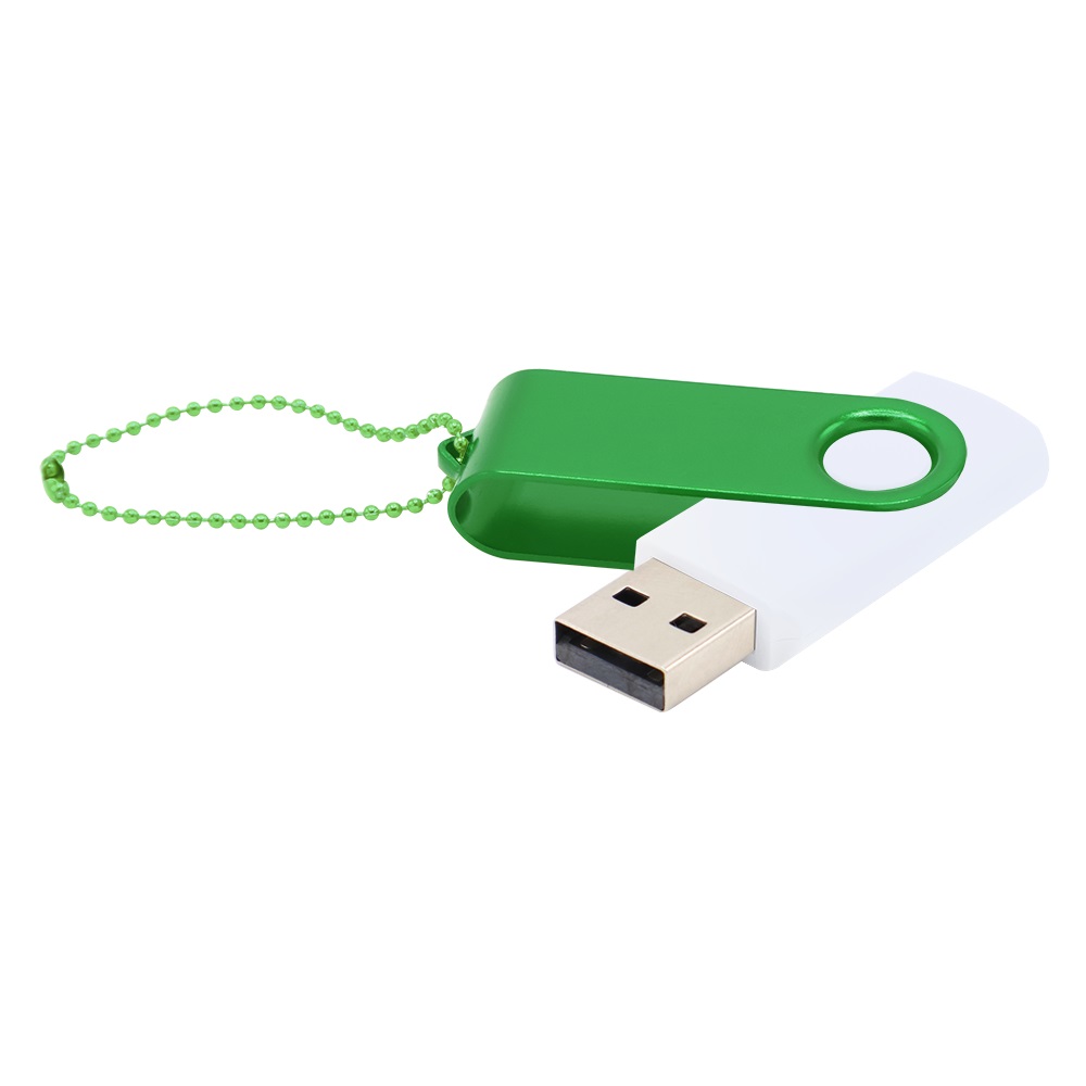 Флешка Designer To Go 2.0 USB 16Gb, белый/зеленый Флешка Designer To Go 2.0 USB 16Gb, белый/зеленый
