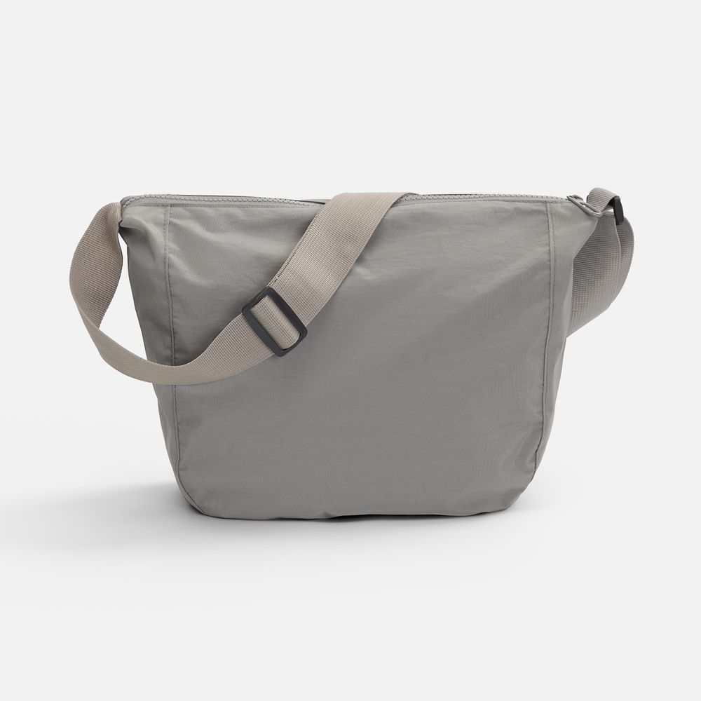 Сумка-хобо через плечо Runn, серая