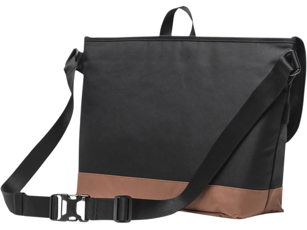 Сумка-мессенджер Herschel Cove из переработанного материала 22,5 л - сплошной черный