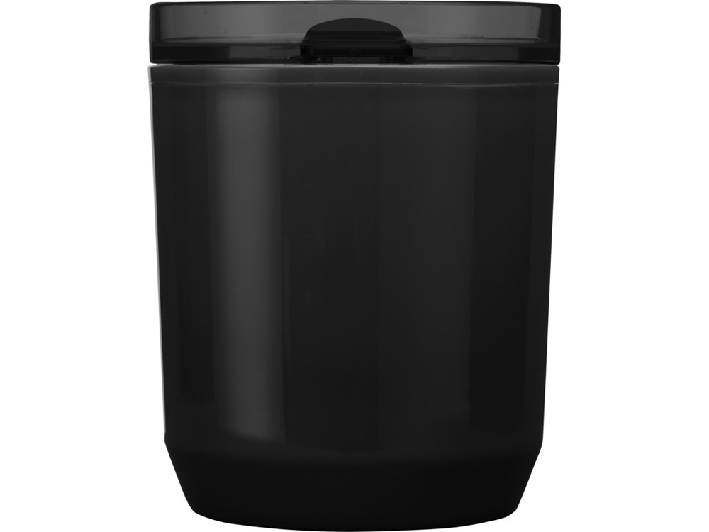 Hudson кружка из переработанного пластика с двойными стенками объемом 180 мл, сплошной черный