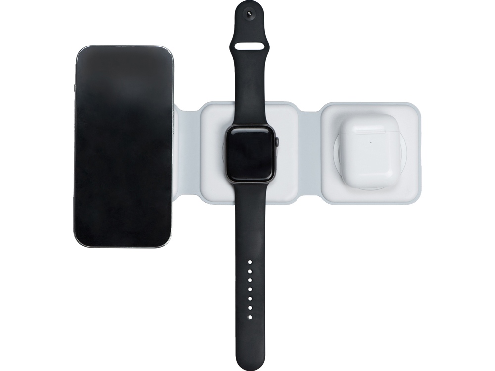 Беспроводное зарядное устройство 3-в-1 Road, 15 Вт, белый