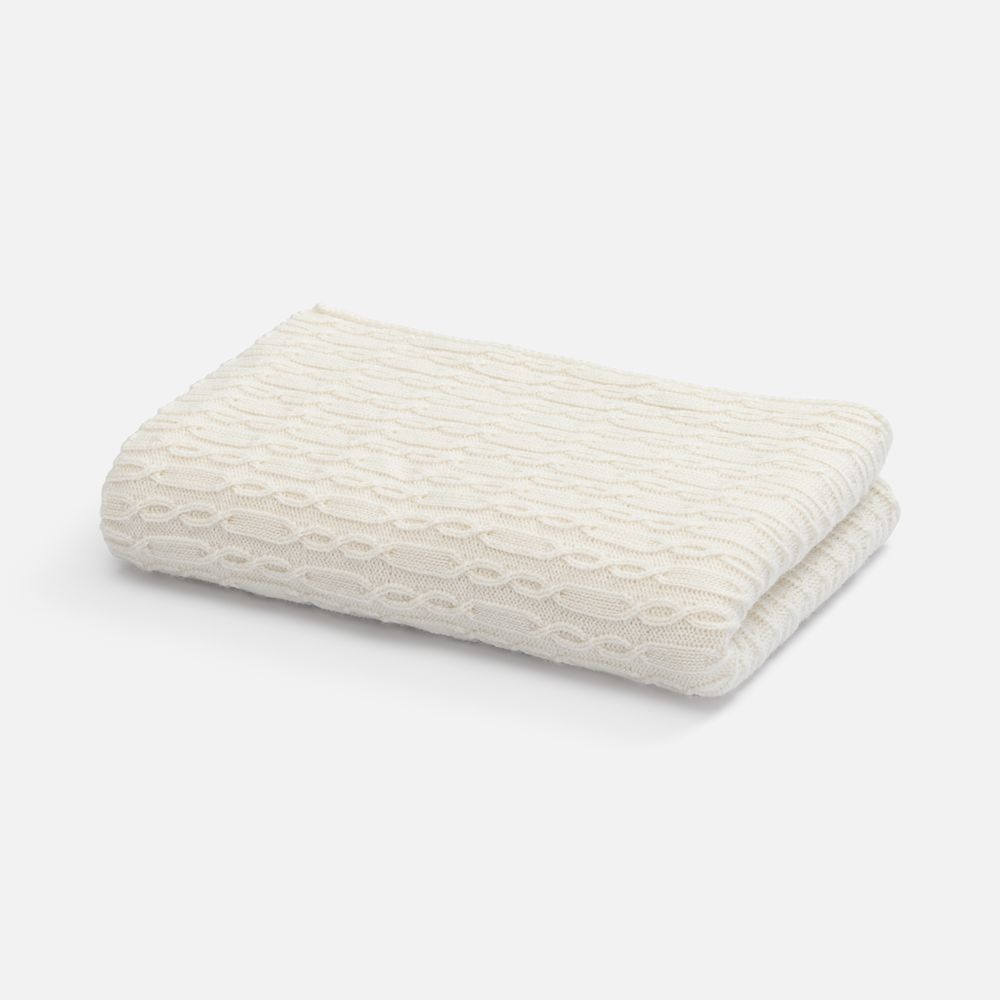 Плед Knitline, белый (молочный)