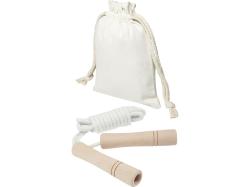 Denise скакалка с деревянными ручками в хлопковом чехле, дерево Denise скакалка с деревянными ручками в хлопковом чехле, дерево