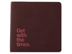 ЕЖЕДНЕВНИК недатированный А5- MEGAPOLIS FLEX QUATTRO (БОРДОВЫЙ) с УФ-печатью