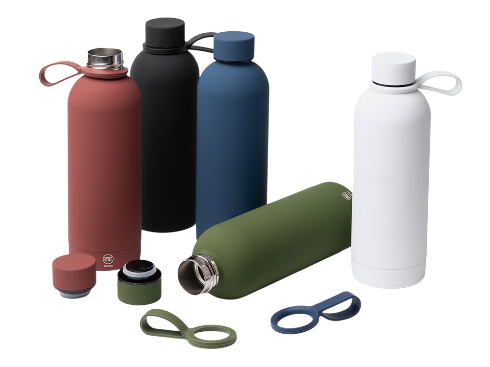 Термобутылка из переработанной нержавеющей стали 500 мл Сивас (SIVAS), белый Термобутылка из переработанной нержавеющей стали 500 мл Сивас (SIVAS), белый