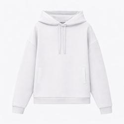 Худи релакс унисекс Баланс, с начесом, белый, размер 3XL/4XL