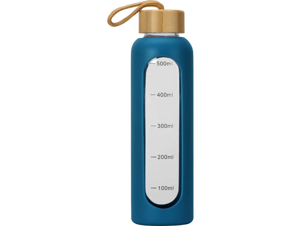 Бутылка из боросиликатного стекла Hangy, 550 мл, индиго