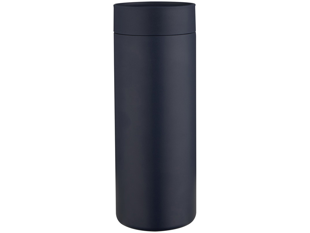 Illuminate бутылка для воды объемом 650 мл из переработанной нержавеющей стали RCS с двойными стенками и набором из 3 крышек - Синий Navy