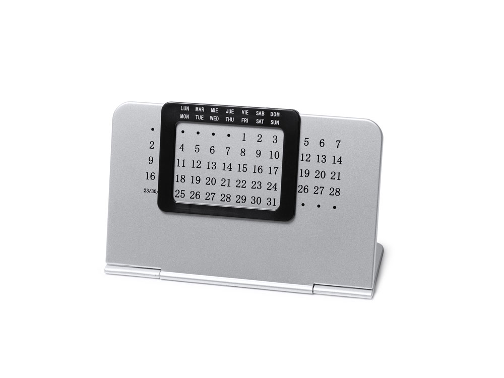 Настольный вечный календарь FENIX, серебристый Настольный вечный календарь FENIX, серебристый