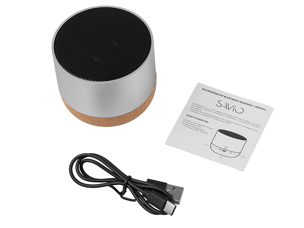 Беспроводная колонка Montii, 3 Вт, серебристый