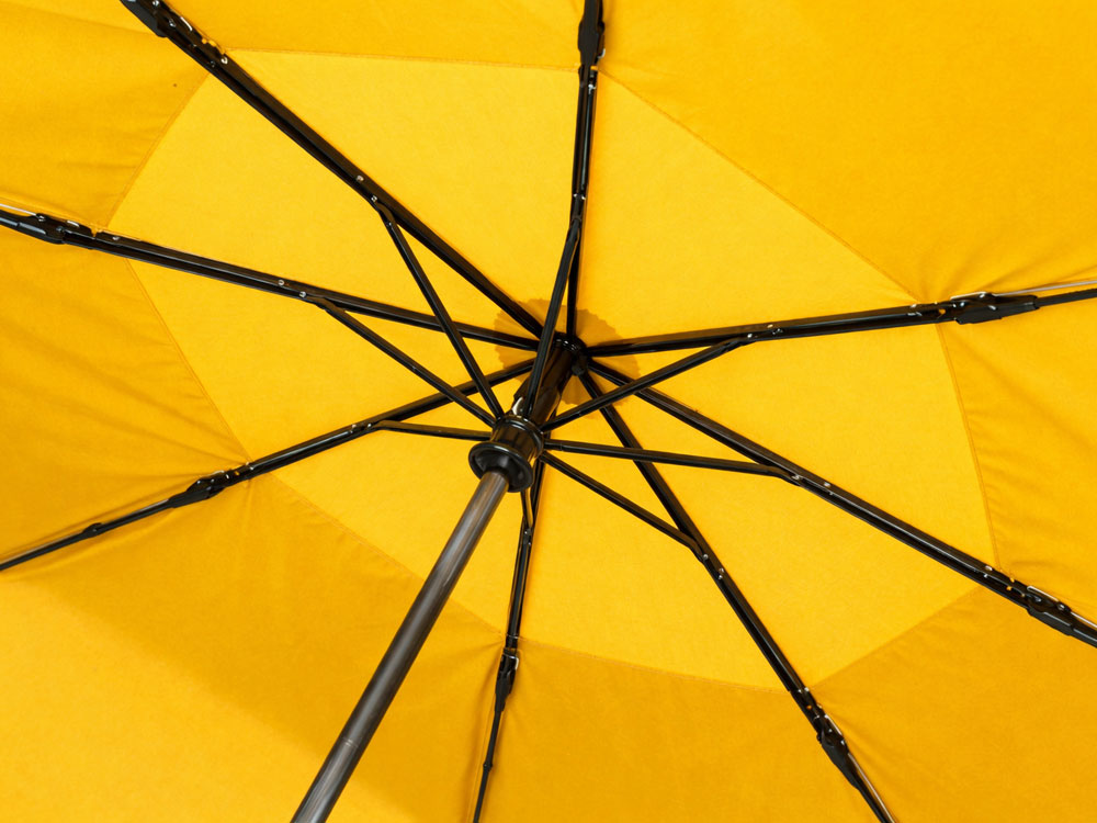 Зонт-автомат складной Кэнопи, желтый Зонт-автомат складной Кэнопи, желтый