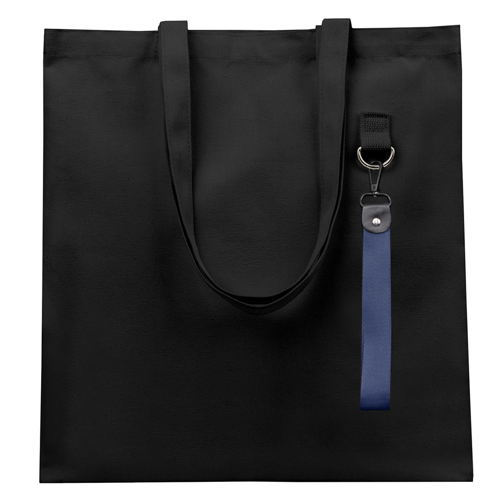 Сумка для покупок LUMISSA 325 г/м² с ремувкой, чёрный/тёмно-синий Сумка для покупок LUMISSA 325 г/м² с ремувкой, чёрный/тёмно-синий