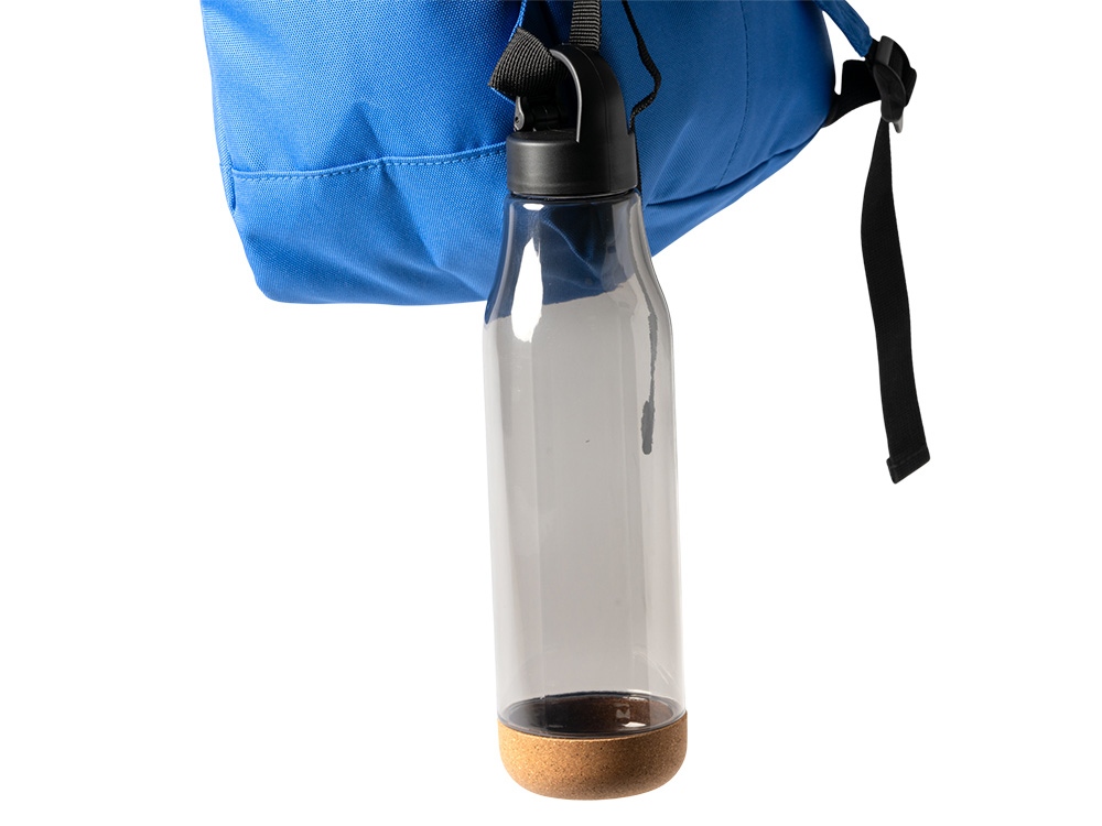 Бутылка Basti с пластиковым корпусом и пробковым дном, черный Бутылка Basti с пластиковым корпусом и пробковым дном, черный