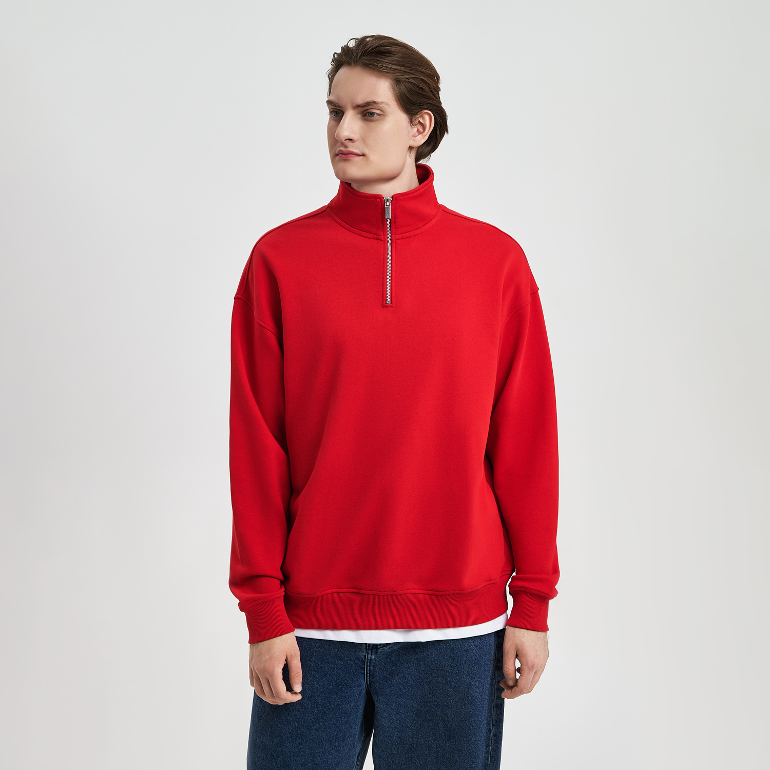 Толстовка на молнии унисекс Флоу (Flow), красная, размер 5XL/6XL Толстовка на молнии унисекс Флоу (Flow), красная, размер 5XL/6XL