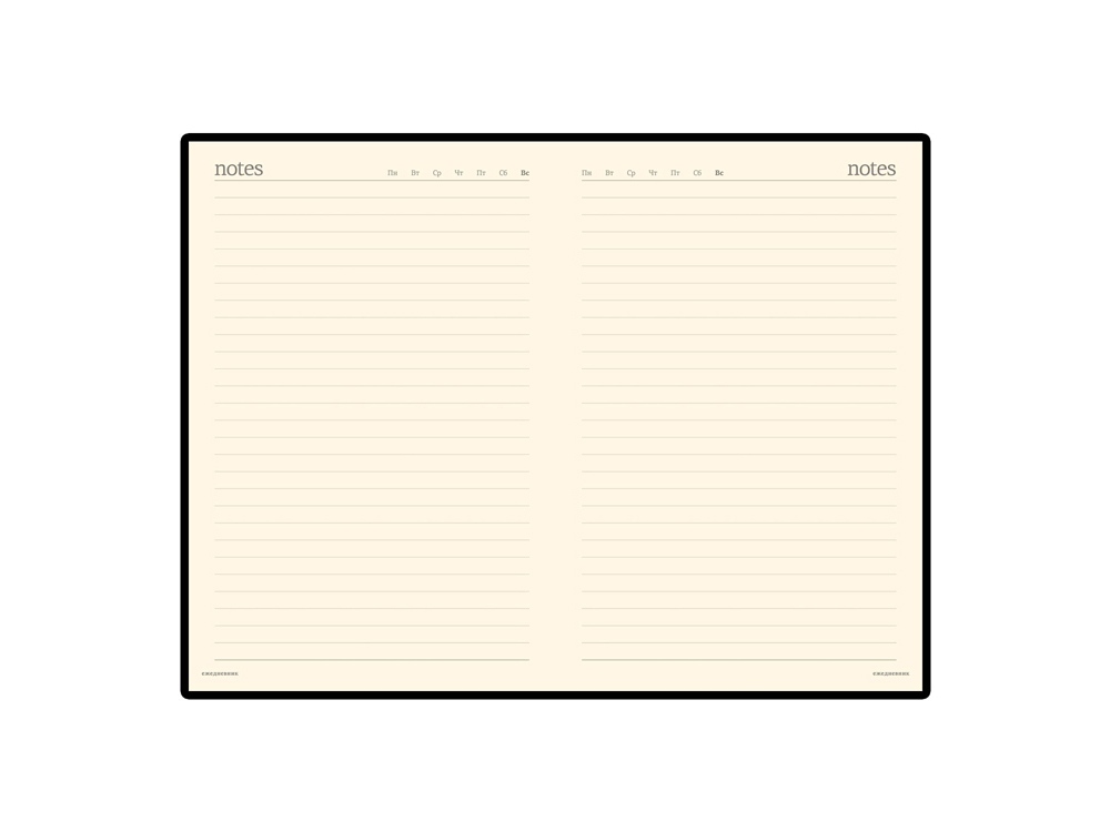 Ежедневник недатированный А5 Megapolis, оранжевый