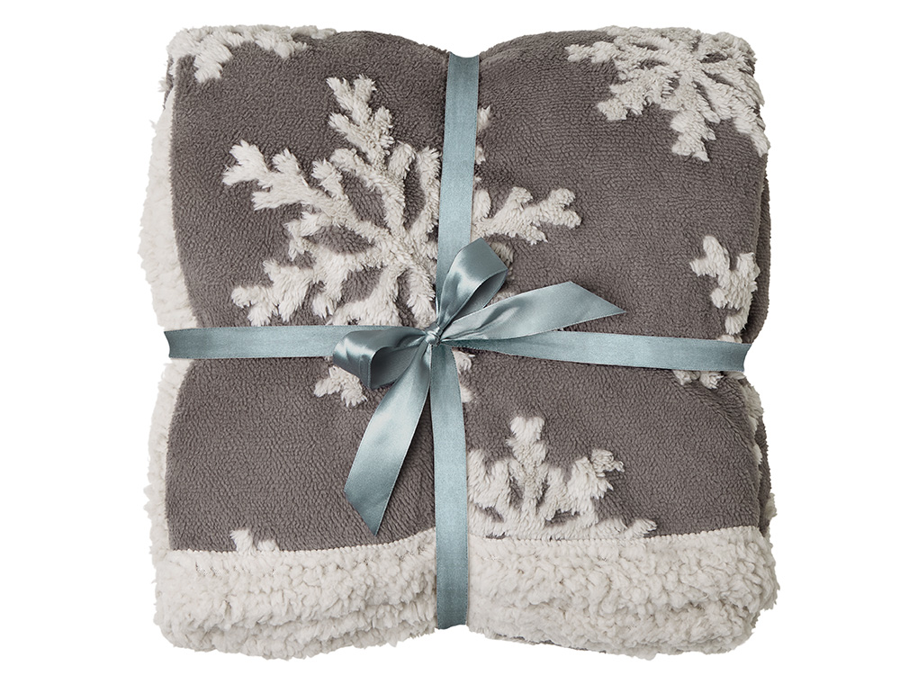 Плед Snowflake новогодний