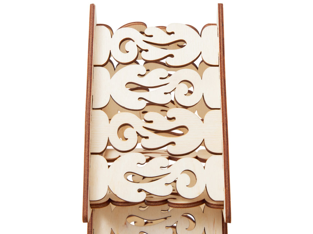 Шкатулка из фанеры в виде елки Firytale , серебристая