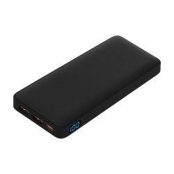 Внешний аккумулятор с подсветкой Ancor PD Plus 10000 mAh, черный Внешний аккумулятор с подсветкой Ancor PD Plus 10000 mAh, черный