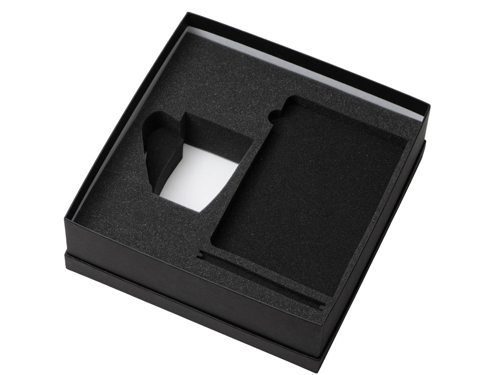Подарочный набор с блокнотом С2, металлической ручкой и кружкой, черный