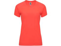 Футболка Bahrain женская, неоновый коралловый Футболка Bahrain женская, неоновый коралловый