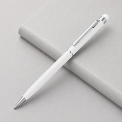 Ручка-стилус шариковая Jucy Soft с покрытием soft touch, белый (Р) Ручка-стилус шариковая Jucy Soft с покрытием soft touch, белый (Р)
