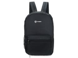 Рюкзак складной TORBER, черный, полиэстер, 49x33x12 см