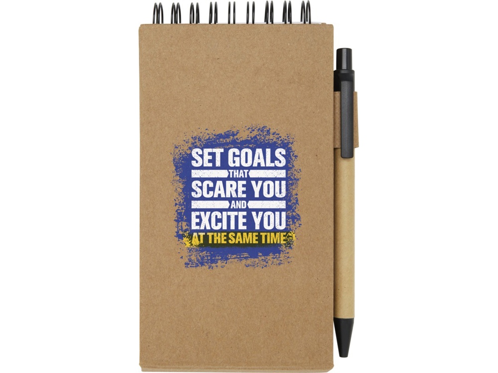 Flipper липкий блокнот с шариковой ручкой - Натуральный