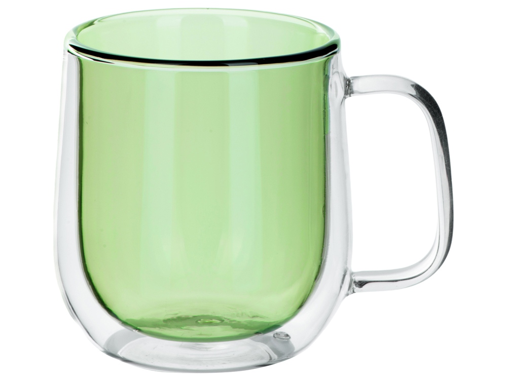 Цветная кружка Ubud с двойными стенками, зеленый