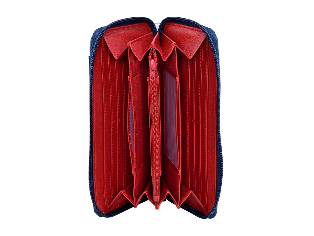 Кошелек женский Beverly Hills Polo Club, белый/синий