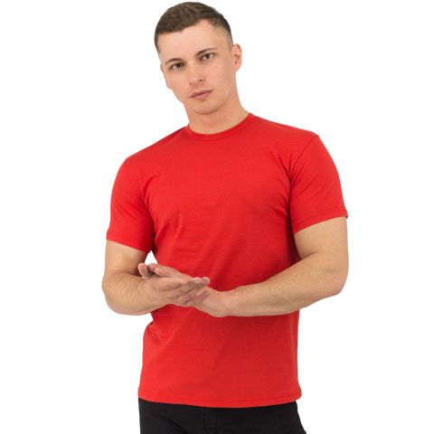 Футболка Star, мужская (красный, 2XL)