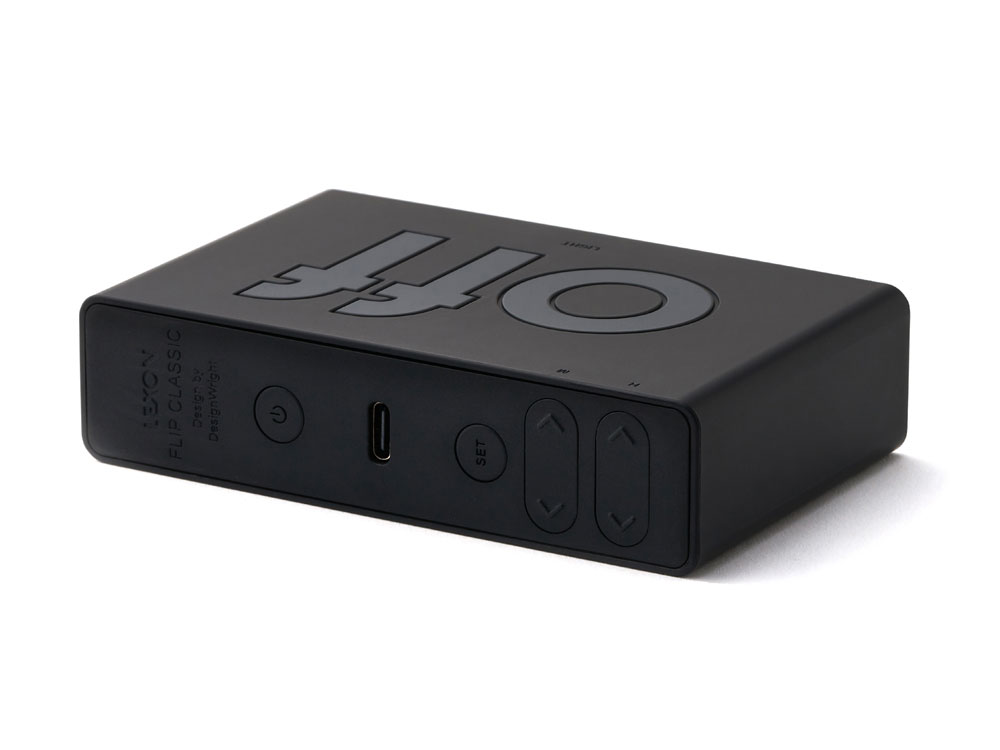 Часы настольные Flip Classic, черный