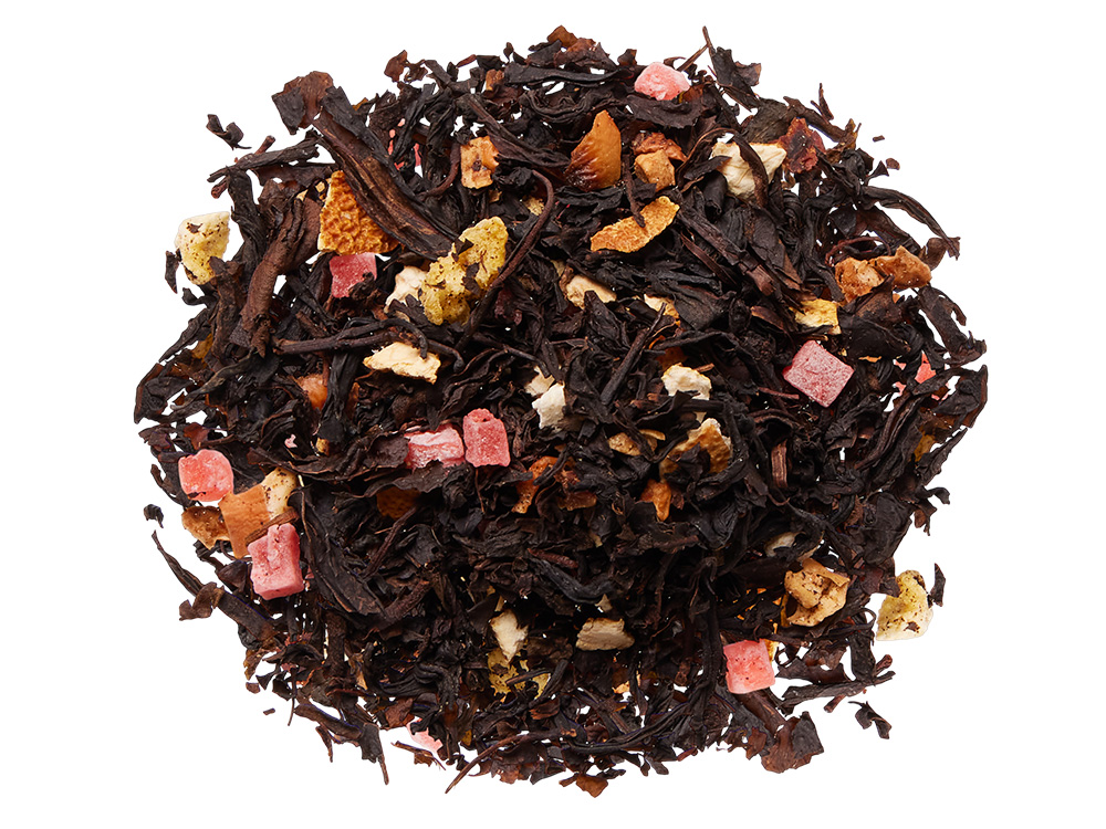 Чай черный Королевский манго с ананасом,50 гр.,серебристый матовый пакет с нашей этикеткой лицевой