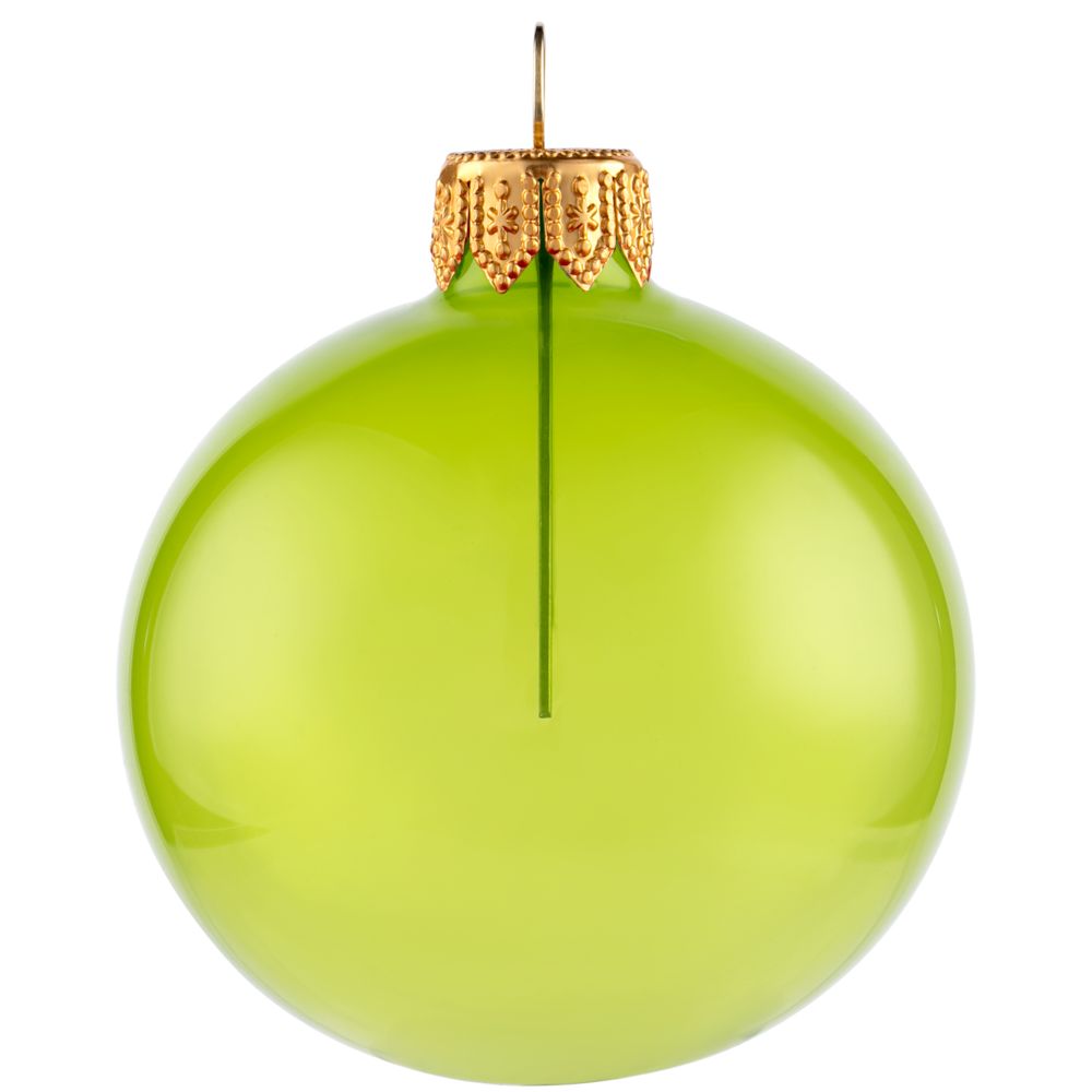 Елочный шар Gala Night в коробке, зеленый, 6 см