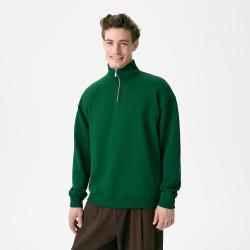 Толстовка на молнии унисекс Флоу (Flow), зеленая, размер 5XL/6XL