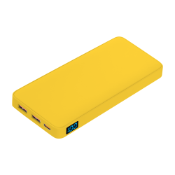 Внешний аккумулятор с подсветкой Ancor PD Plus 10000 mAh, желтый Внешний аккумулятор с подсветкой Ancor PD Plus 10000 mAh, желтый