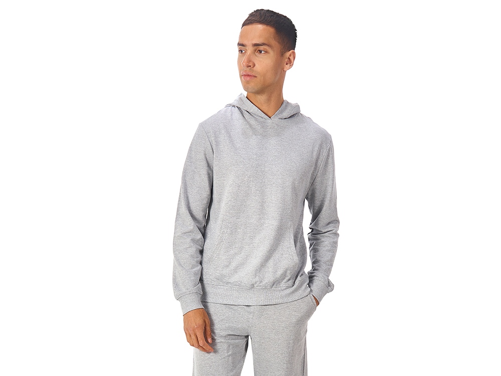 Худи Warsaw, футтер 230гр L, серый меланж