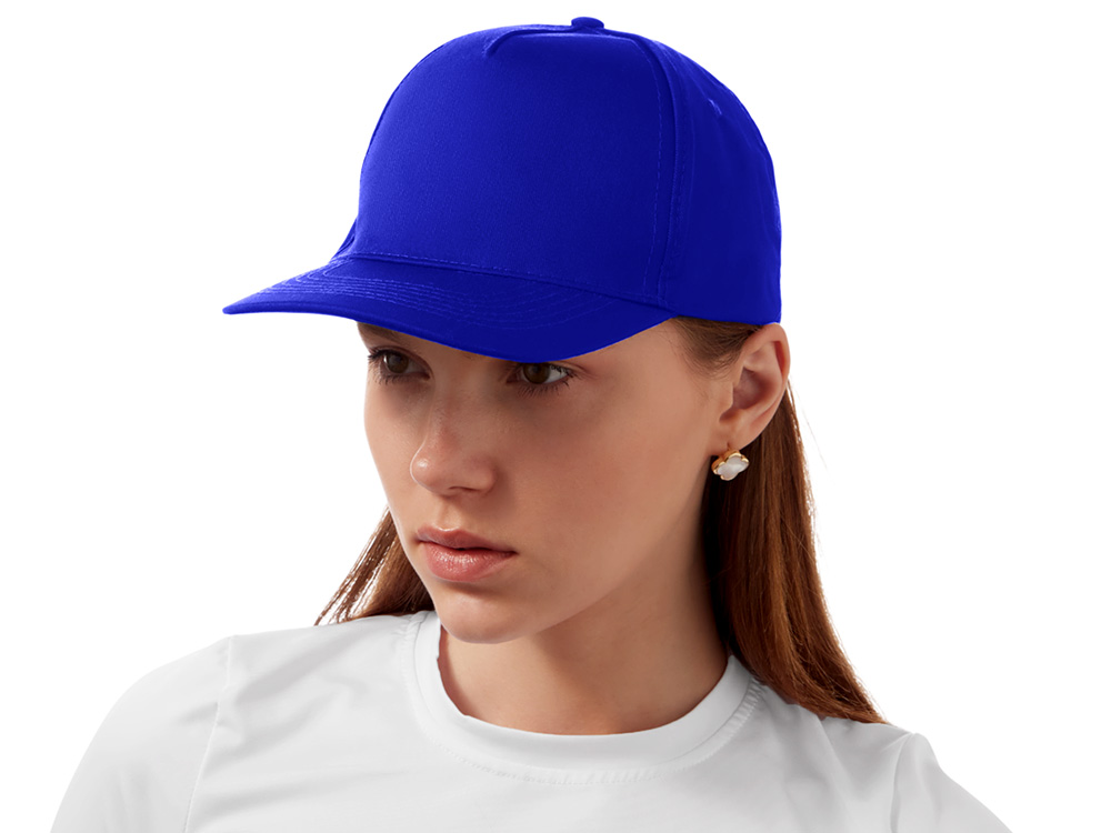 Бейсболка Mix 5-ти панельная 180 гр, кл. синий