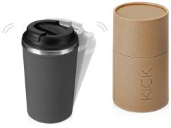 Герметичная термокружка на присоске Kick, 350 мл, серый