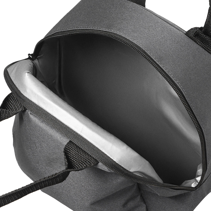 Термосумка "LUNCH", серый, 25 x 21 x 17 см, полиэстер 600D