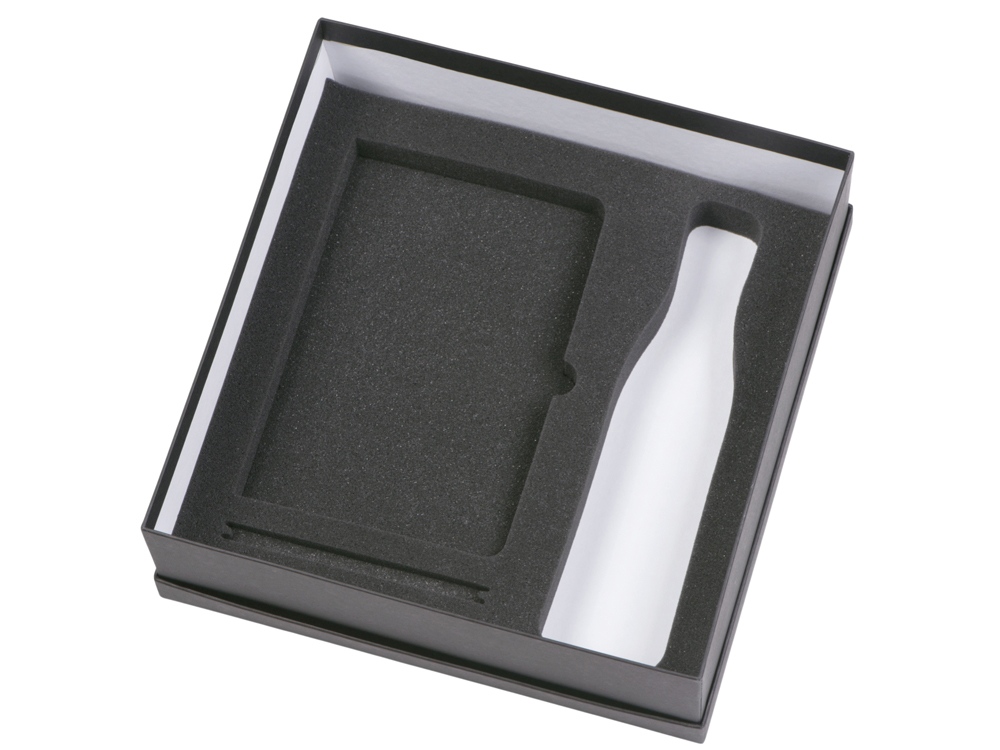 Подарочный набор c блокнотом C1, ручкой и термобутылкой, зеленое яблоко