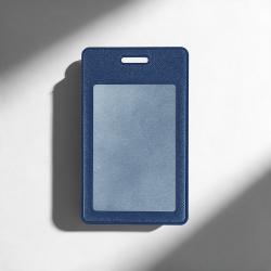 Вертикальный карман из экокожи для карты Favor, синий Вертикальный карман из экокожи для карты Favor, синий