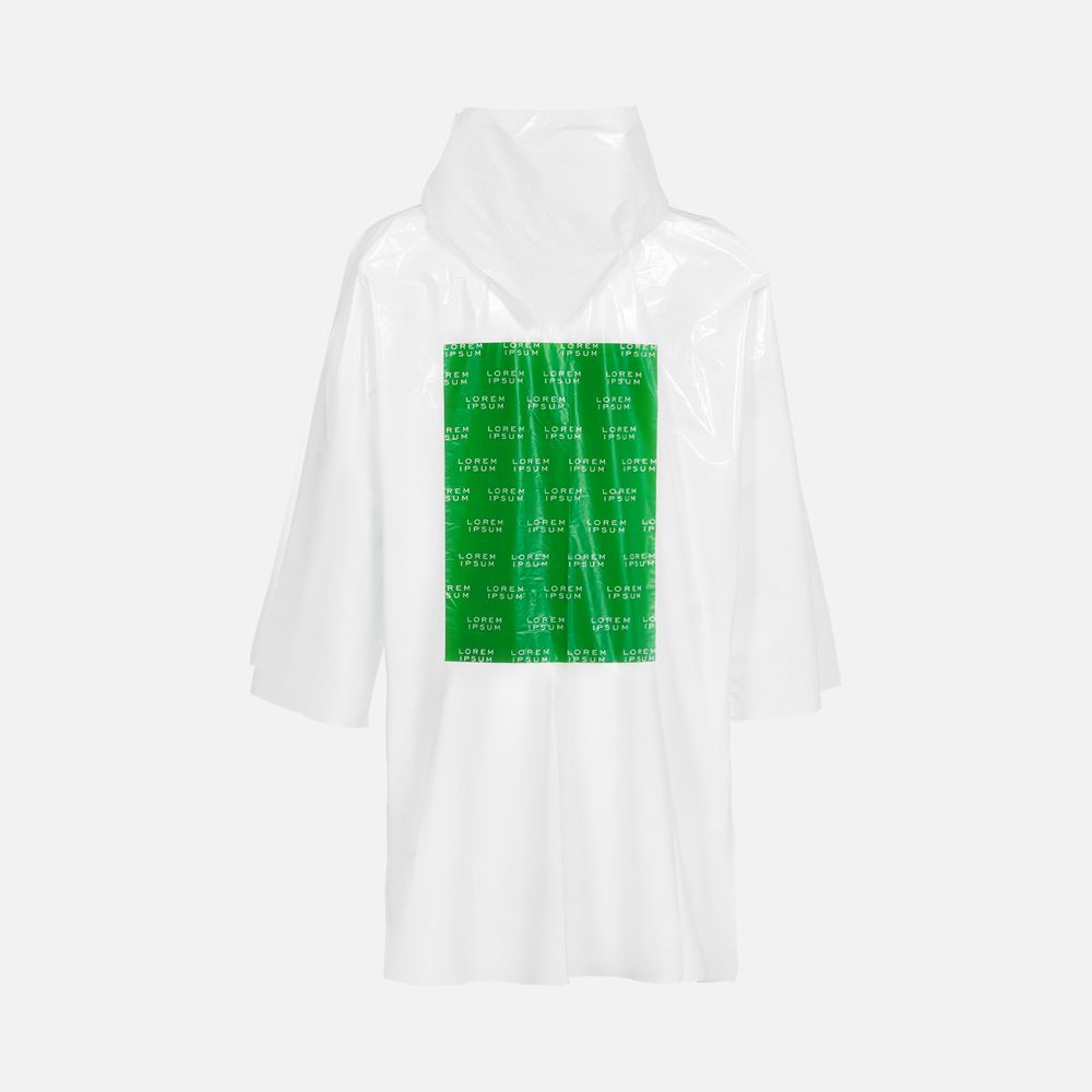 Дождевик-плащ CloudTime с печатью в один цвет на заказ