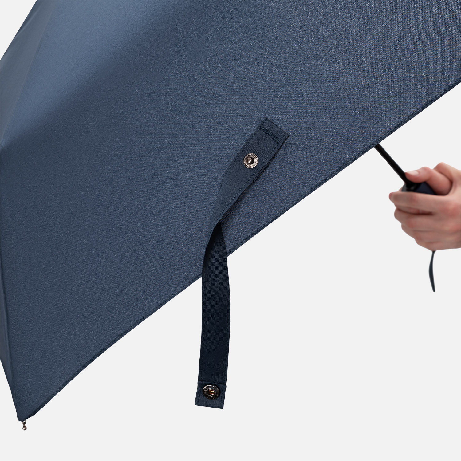 Зонт складной Филтон (Filton), синий с системой безопасности (Safety System)