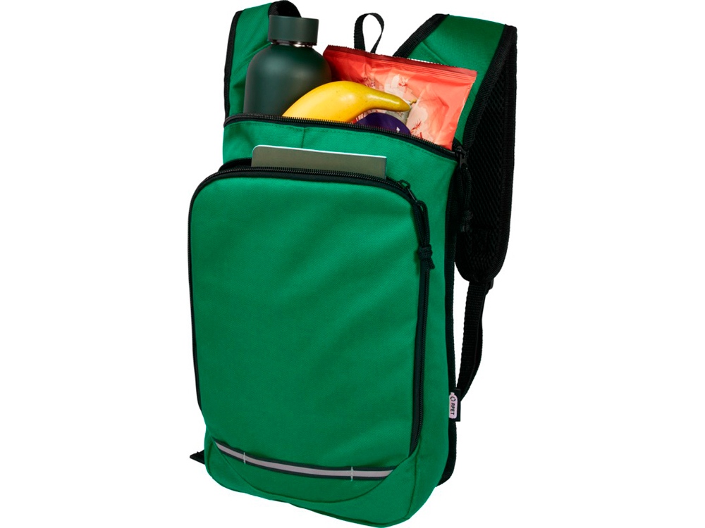 Рюкзак для прогулок Trails объемом 6,5 л, изготовленный из переработанного ПЭТ по стандарту GRS, зеленый